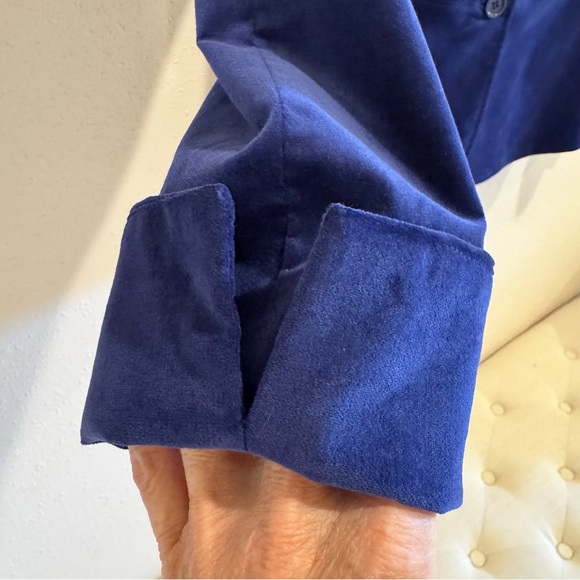 Talbots Royal Blue Velvet Blazer - Picture 6 of 9